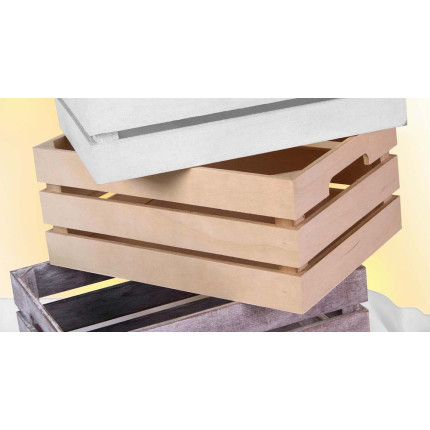 Cassetta in legno naturale