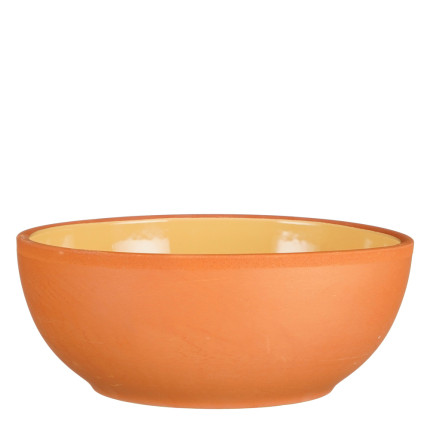 Insalatiera in terracotta arancio