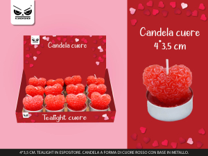 Candela tealight a cuore