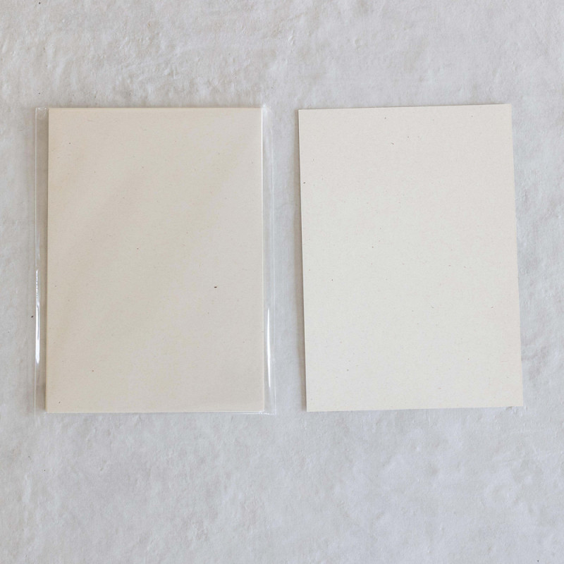 Cartoncino rettangolare color betulla