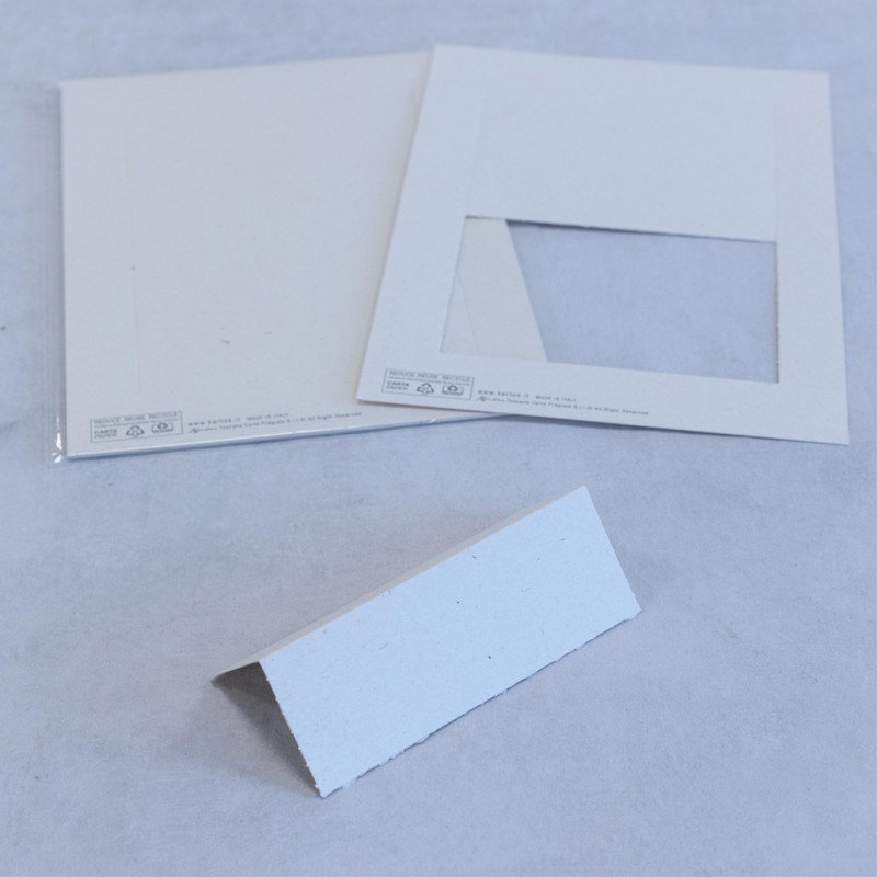 Segnaposto rettangolare color betulla