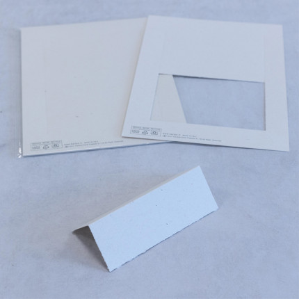 Segnaposto rettangolare color betulla