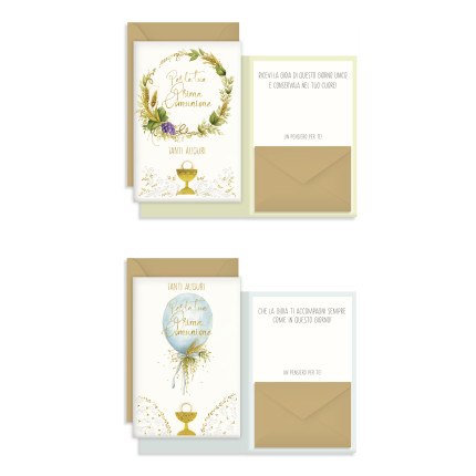 biglietto portasoldi Comunione bimbo