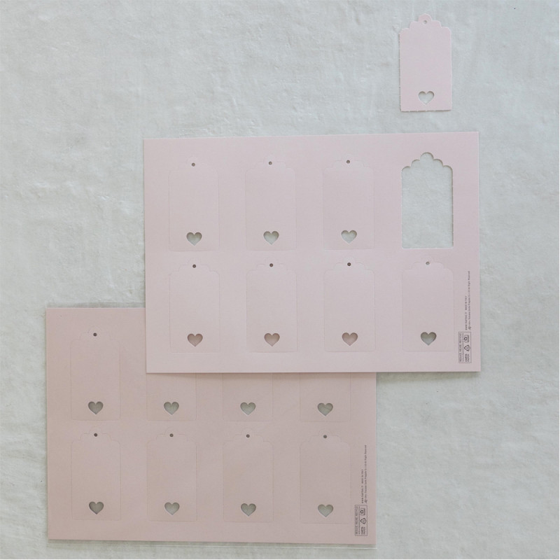 Tag rettangolare con cuoricino