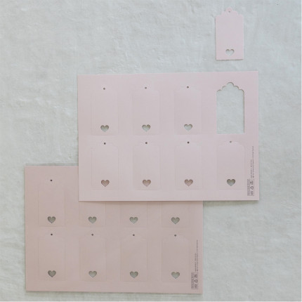 Tag rettangolare con cuoricino