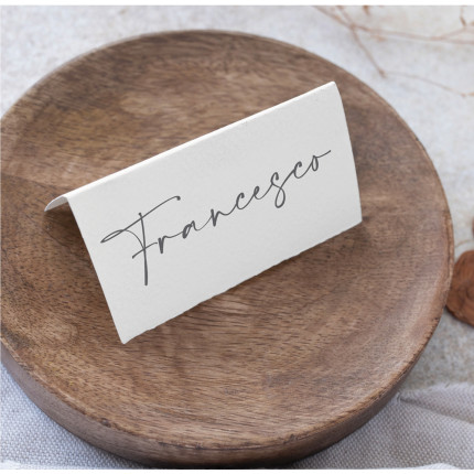 Segnaposto rettangolare color betulla