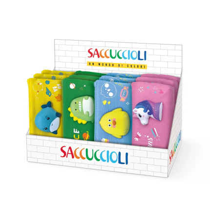 Saccucciolo squishy in tela: Incartare Saccucciolo squishy in tela: Incartare