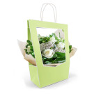 Sacchetto porta fiori in carta con finestra