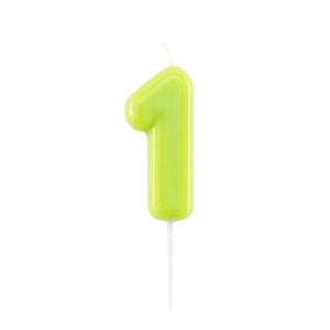 Candelina glossy verde lime con pick: Incartare Candelina glossy verde lime con pick: Incartare