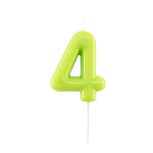 Candelina glossy verde lime con pick: Incartare Candelina glossy verde lime con pick: Incartare