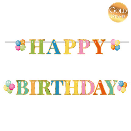 Banner set Happy Birthday