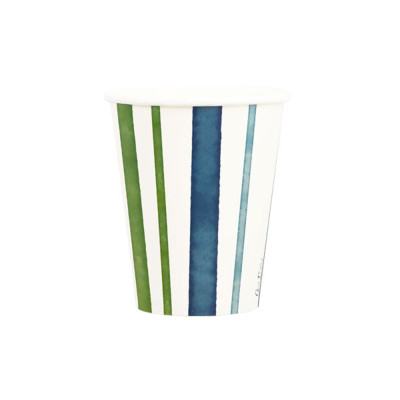 Bicchieri in carta blue oasis (8 pezzi)Incartare