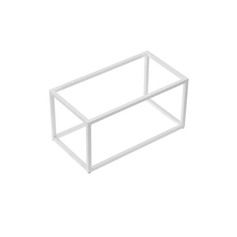 Stand per buffet in metallo bianco