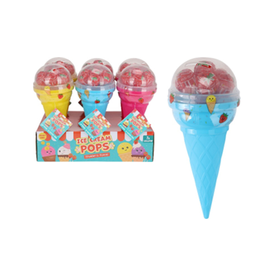Cono gelato con lollypop