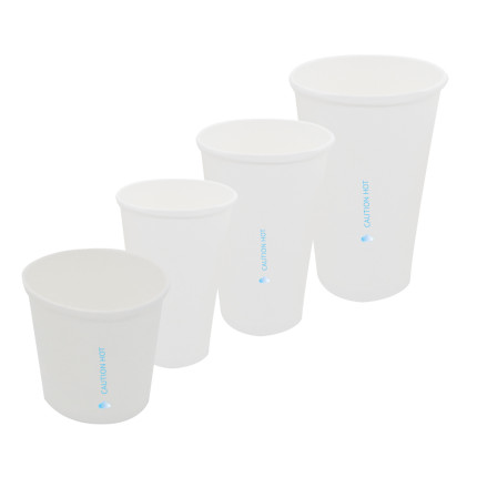 Bicchiere in cartone bianco