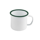 Tazza smaltata bordo verde 90ML e 250ML