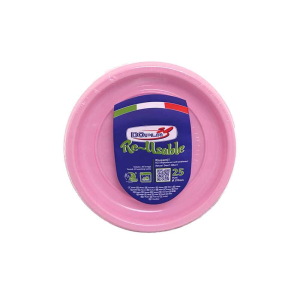 Piatti Frutta in Plastica Colorati Riutilizzabili e Sostenibili 25pzz Piatti Frutta in Plastica Colorati Riutilizzabili e Sostenibili 25pzz
