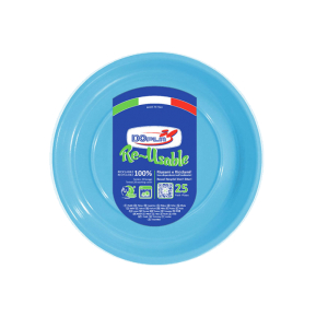 Piatti Frutta in Plastica Colorati Riutilizzabili e Sostenibili 25pzz Piatti Frutta in Plastica Colorati Riutilizzabili e Sostenibili 25pzz