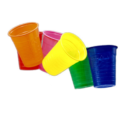 BICCHIERI PLASTICA COLORATI (50 PEZZI 2