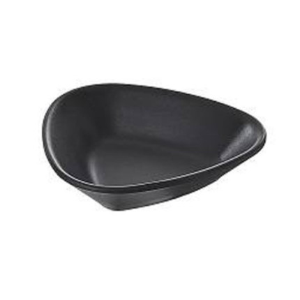 Piattino Triangolare Nero in Melamina Finger Food | Vendita Ingrosso