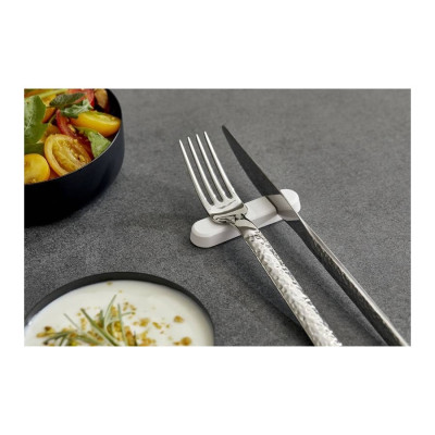 Poggia posate bianco in melamina (6 pezzi) 2