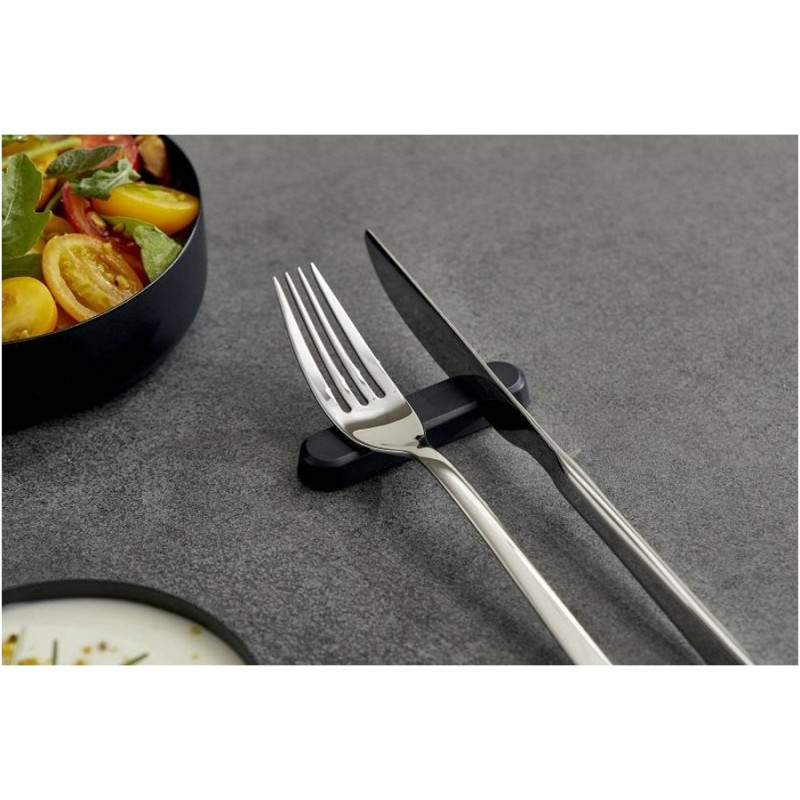 Supporti per posate nero in melamina