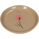 Piatto in terracotta con fiore