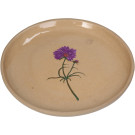 Piatto in terracotta con fiore