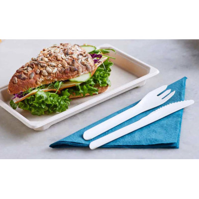 Coltelli Pluma in carta bianca (100 pezzi) 2