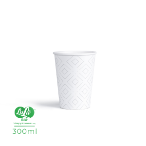 Bicchiere in cartoncino bianco 300ML (50 pezzi)