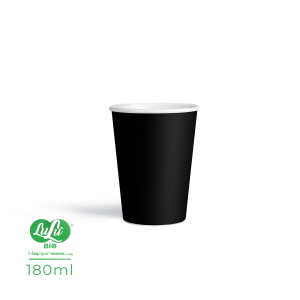 Bicchiere in cartoncino nero 180ML (50 pezzi)