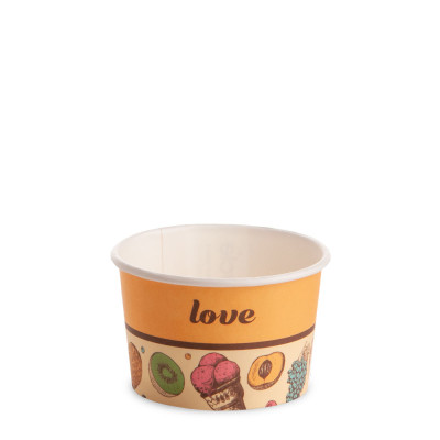 Coppette Gelato in Carta Groovy 80cc - Confezione da 55 Pezzi