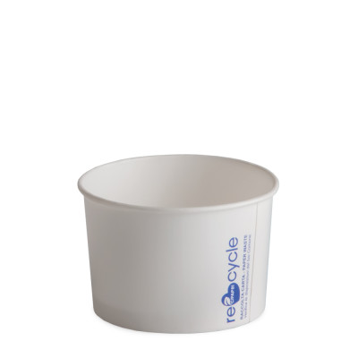 Coppette Gelato in Carta Bianca 120cc - Confezione da 57 Pezzi