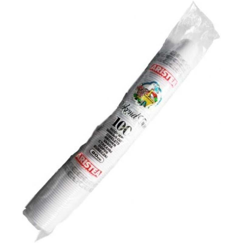 Confezione bicchieri bianchi in PS (100 pezzi)