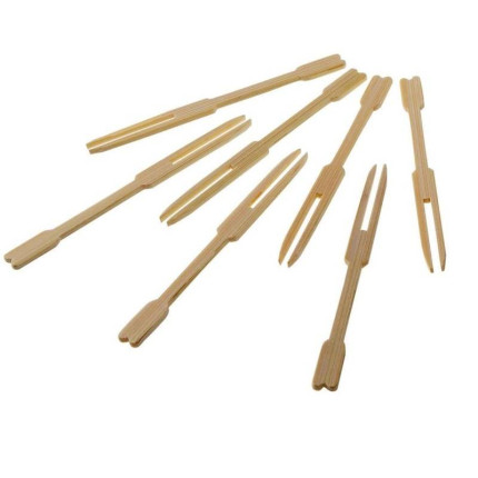 Forchettine lux in bamboo (100 pezzi)