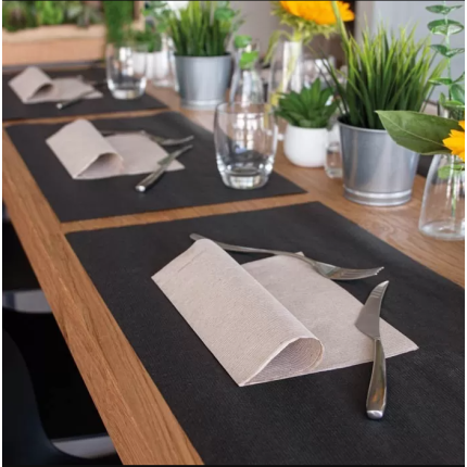 Tovagliette onda monouso nere (400 pezzi) Tovagliette onda monouso nere (400 pezzi)