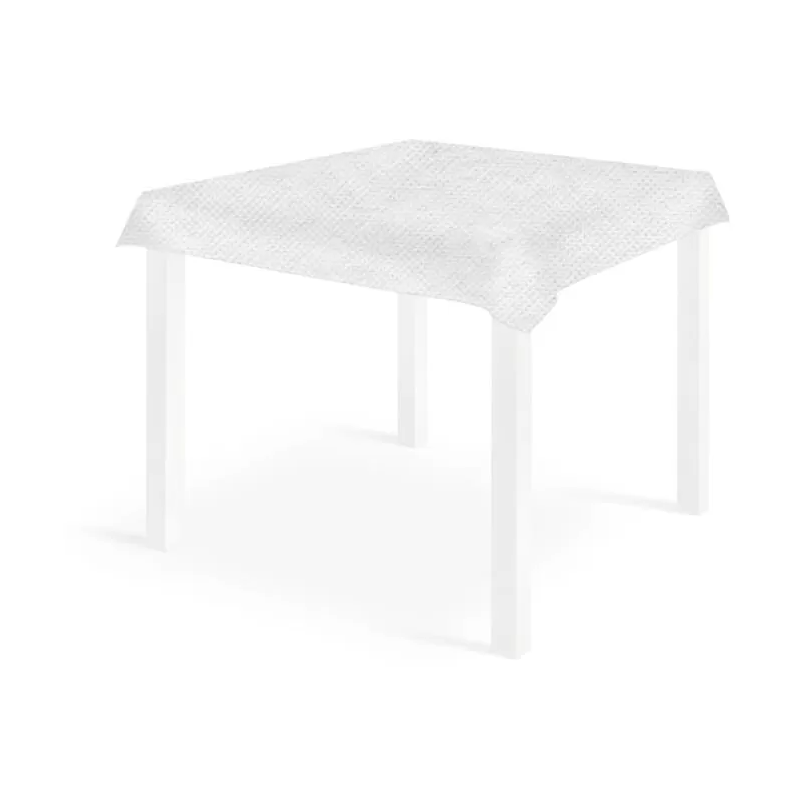 Tovaglia quadrata coprimacchia bianca (25 pezzi)