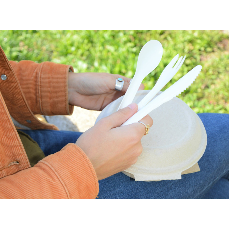 Coltelli Pluma in carta bianca (100 pezzi)