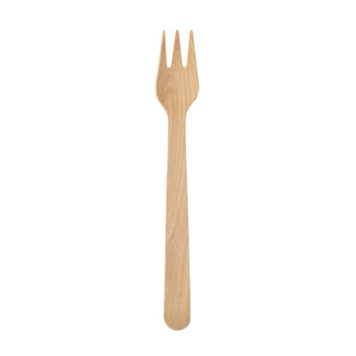 Forchette silva in legno cerato (100 pezzi)