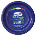 Piatti frutta in plastica colorati riutilizzabili (25 pezzi)