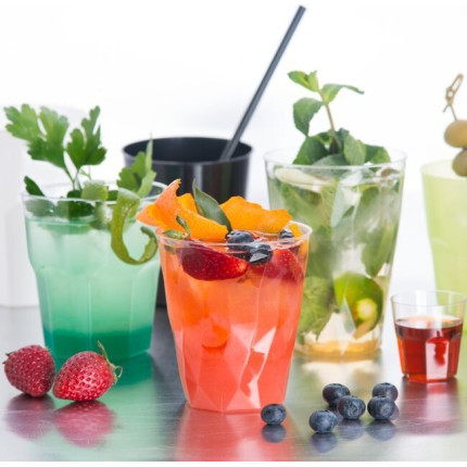 Bicchieri per cocktail satinati riutilizzabili (20 pezzi)