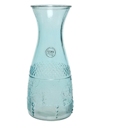 Caraffa in vetro verde acqua