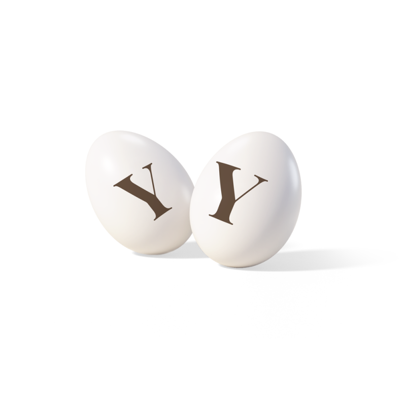 Confetti mandorla e cioccolato con inziale