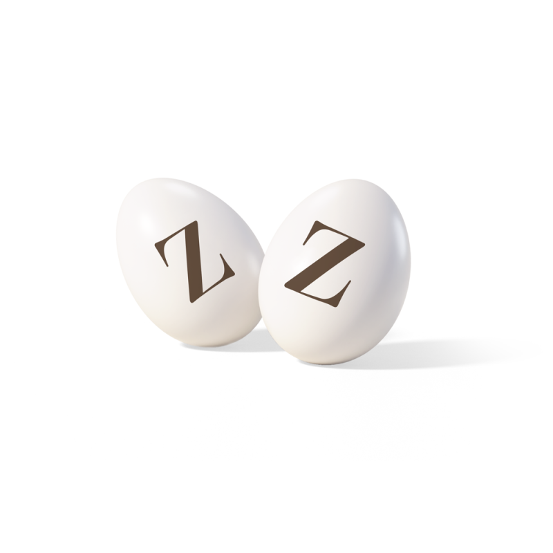 Confetti mandorla e cioccolato con inziale