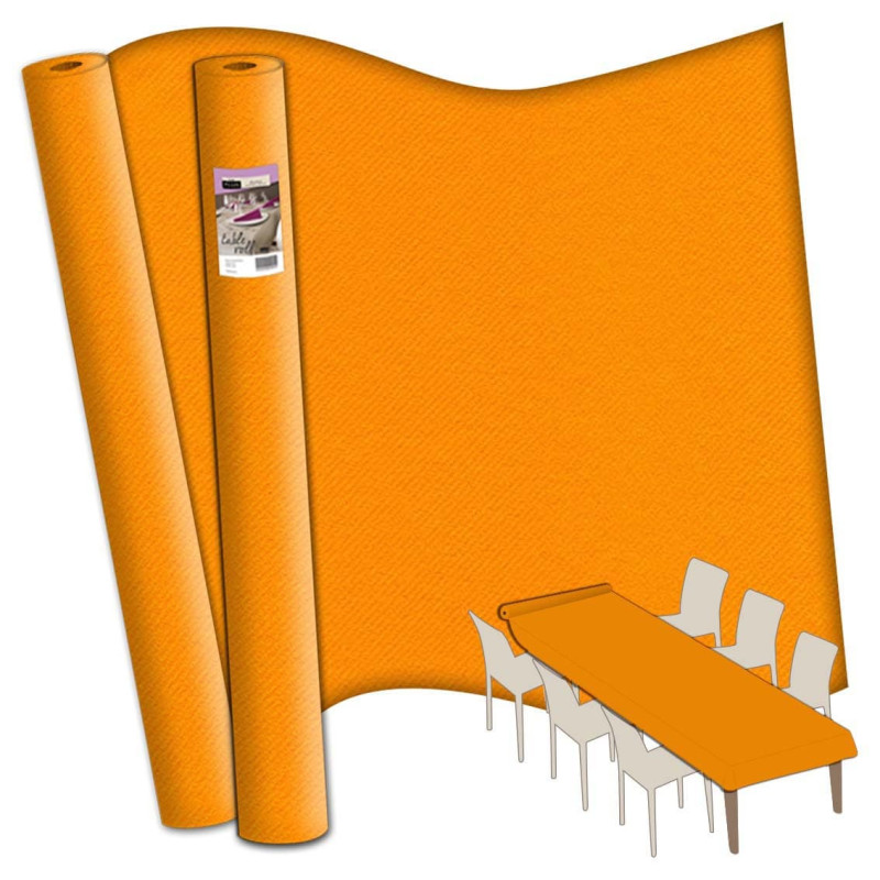TOVAGLIA A ROTOLO IN TNT AIRSPUN ARANCIO
