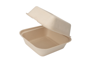 Porta Hamburger Biodegradabile e compostabile in Bagassa per delivery e take away incartare ingrosso online