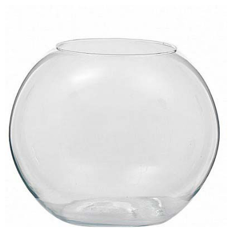 Vaso bowl in vetro trasparente