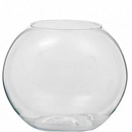 Vaso bowl in vetro trasparente Vaso bowl in vetro trasparente
