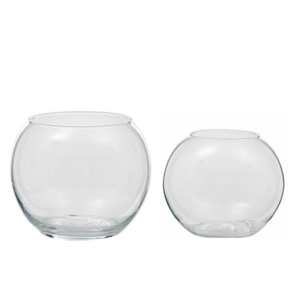Vaso bowl in vetro trasparente Vaso bowl in vetro trasparente