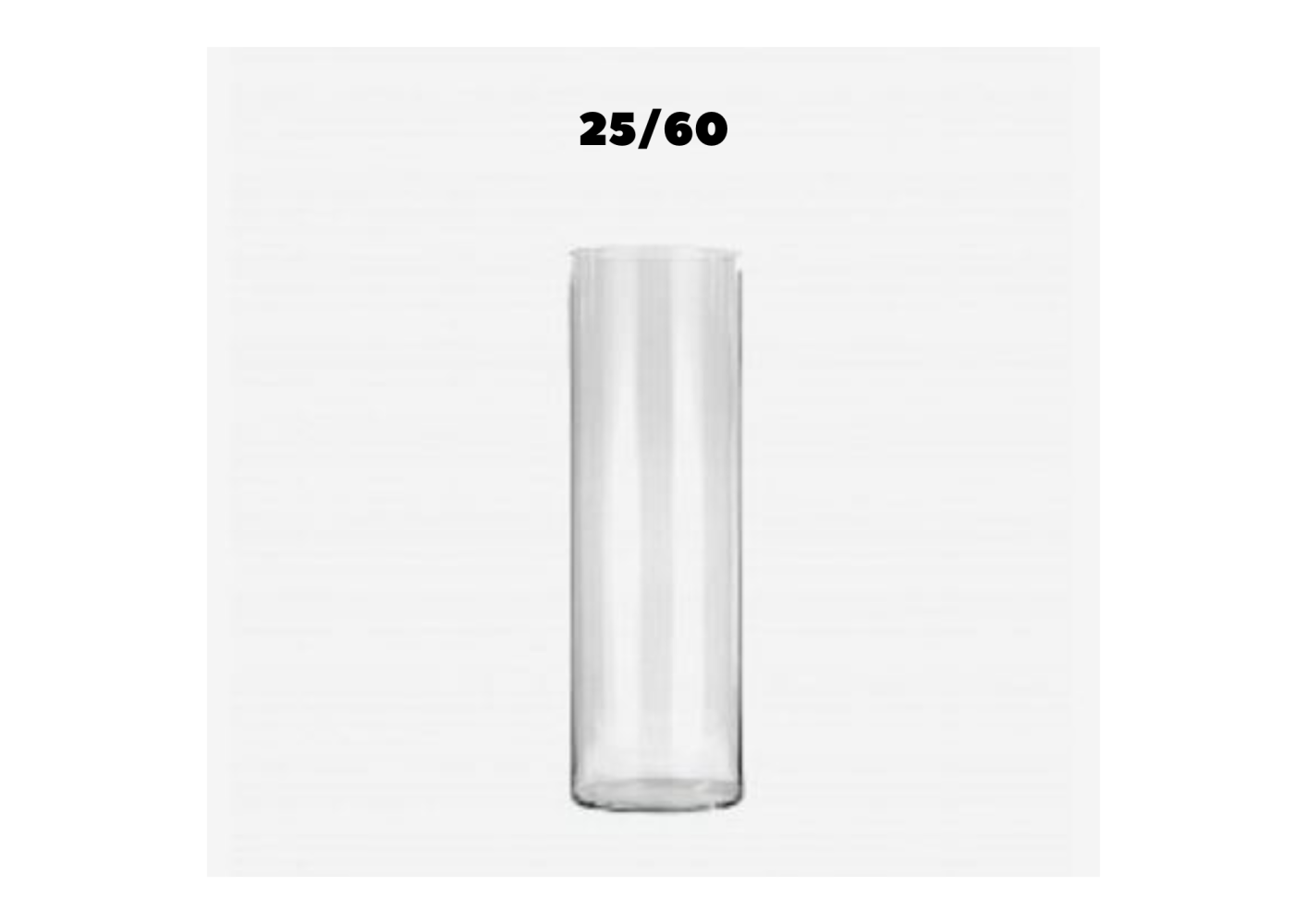 Vaso Cilindrico in Vetro Trasparente Diverse Misure | Vendita Ingrosso